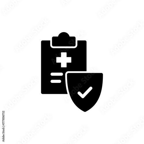 Medical insurance icon vector for web and mobile app. health insurance sign and symbol
