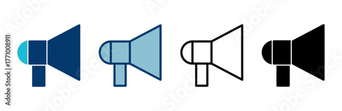 Megaphone icon vector isolated on white background. Loudspeaker icon vector. Volume icon