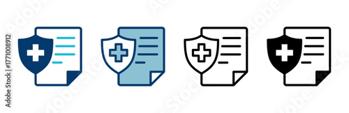 Medical insurance icon vector isolated on white background. health insurance icon