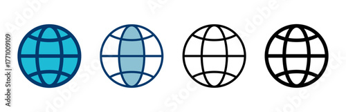 Web icon vector isolated on white background. Website vector icon. Internet world vector