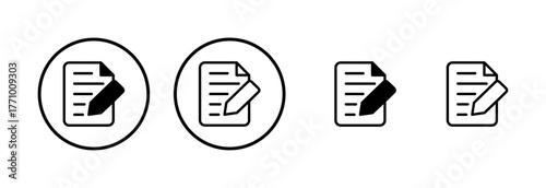 Note icon logo design. notepad sign and symbol