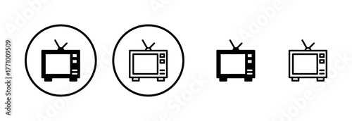 Tv icon logo design. television sign and symbol