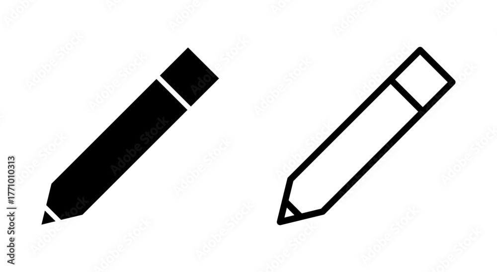 Fototapeta premium Pencil icon symbol for apps and websites. pen sign and symbol. edit icon vector