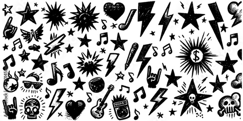 black and white seamless pattern