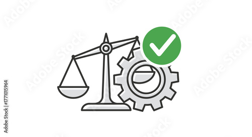 Achieve business balance with streamlined operations and validated process, a symbol of efficiency and fairness for your company, a modern tech solution