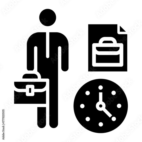 work experience Solid icon