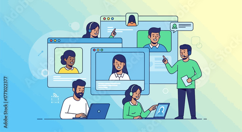 Connect with your team easily using video conferencing for a modern business solution