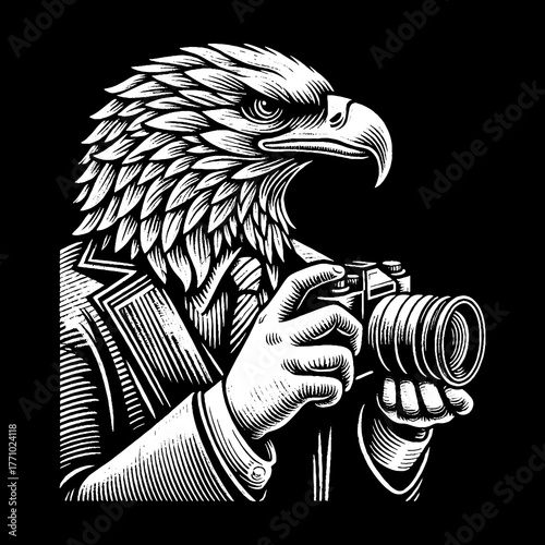 Eagle Photographer Captures Moments with Precision and Focus.