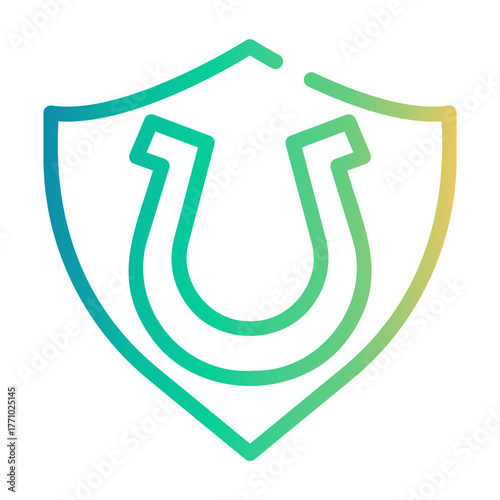 horse club Line Gradient Icon