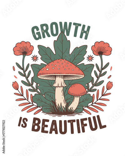 vector illustration of mushrooms