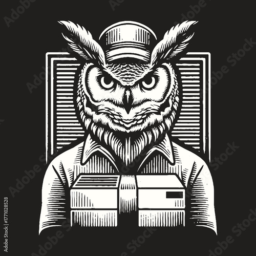 Wise Owl Courier Delivering Packages with Precision and Care.