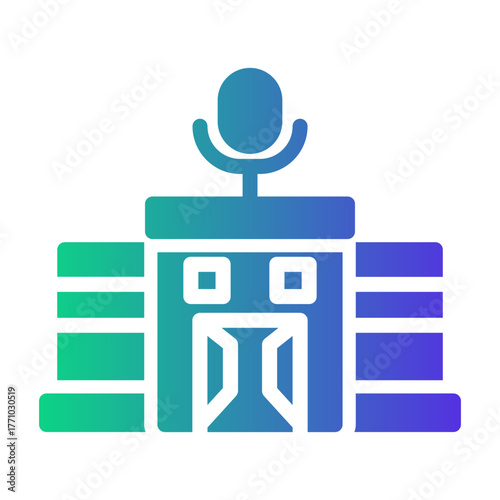 concert hall Gradient icon