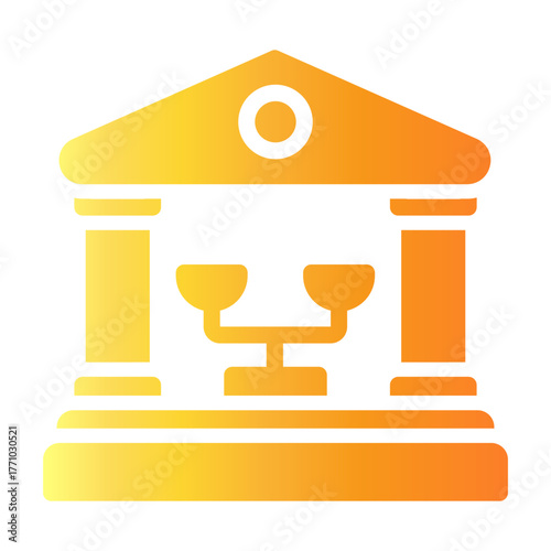 courthouse Gradient icon