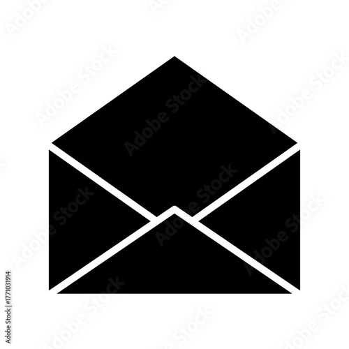Email glyph icon. mail glyph icon. message glyph icon. vektor. 
