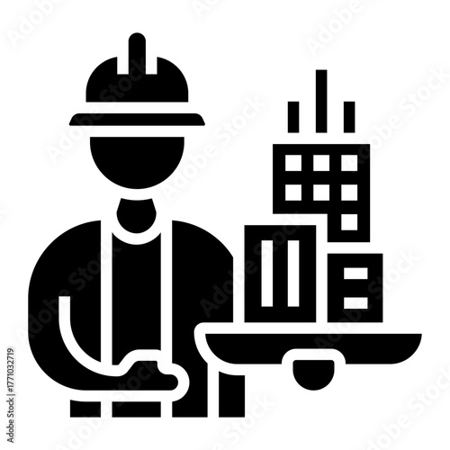 civil engineers Solid icon