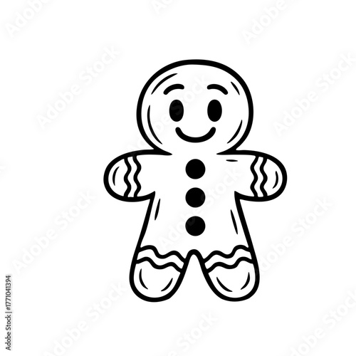 ilustracion de galleta de gengibre