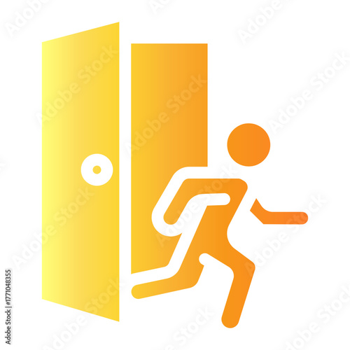 cyber attack Gradient icon