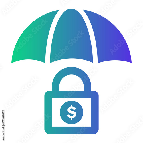 cyber attack Gradient icon