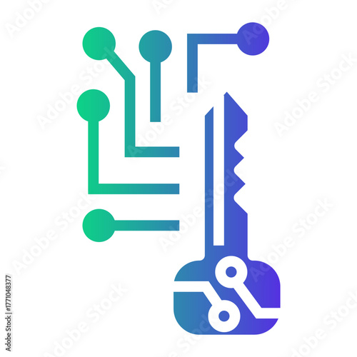 cyber attack Gradient icon