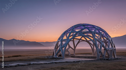 sunset on the bridge
