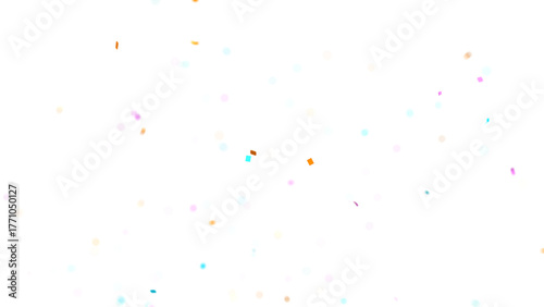 Party Celebration Confetti Transparent Overlay. Colorful Confetti Falling Isolated PNG. Multicolor Confetti Transparent Background. bright confetti isolated on transparent bg