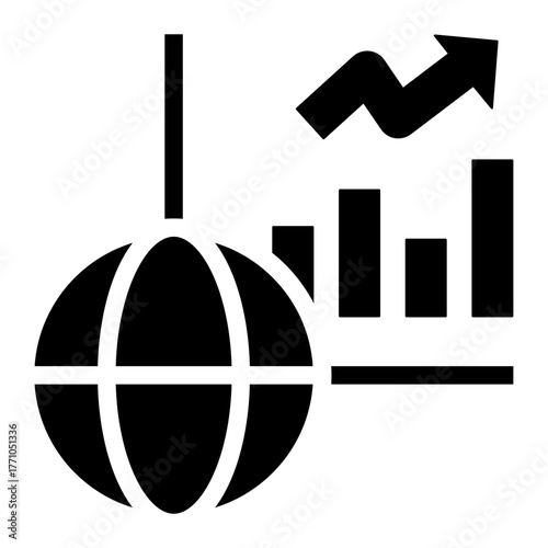 global marketing Solid icon