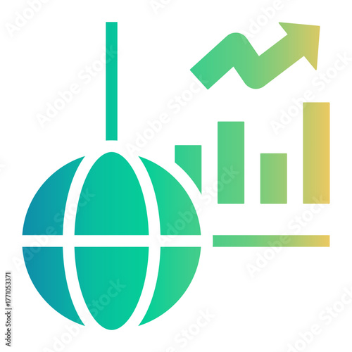 global marketing Gradient icon