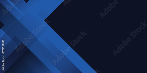 Blue black abstract background geometry shine and layer element vector for presentation design. Suit for business, corporate, institution, party, festive, seminar, and talks