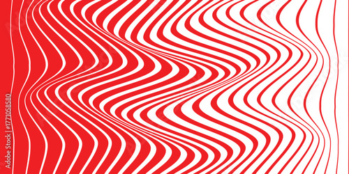 simple red big to small line wave pattern for banner poster background.