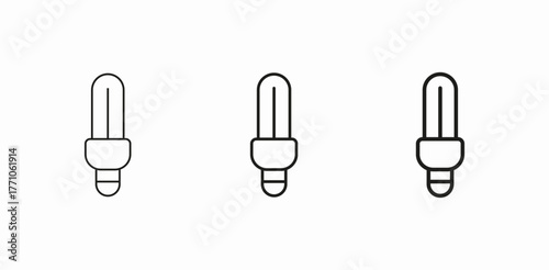 light bulb eco icon sign vector
