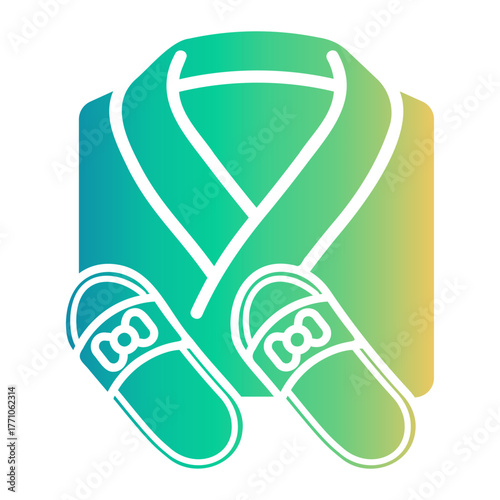 hotel service Gradient icon