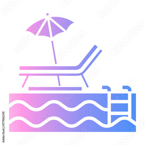 hotel service Gradient icon