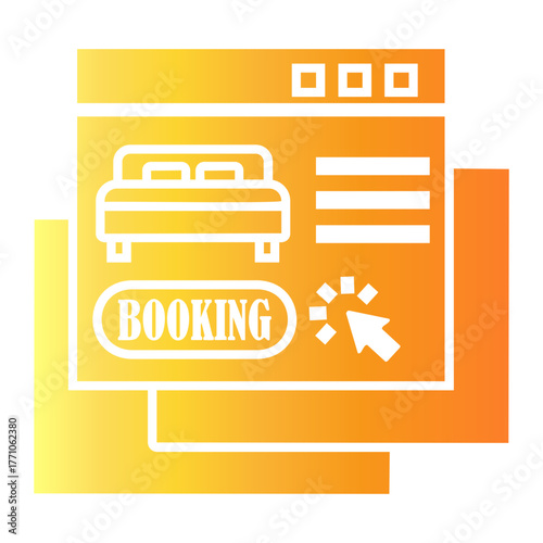 hotel service Gradient icon