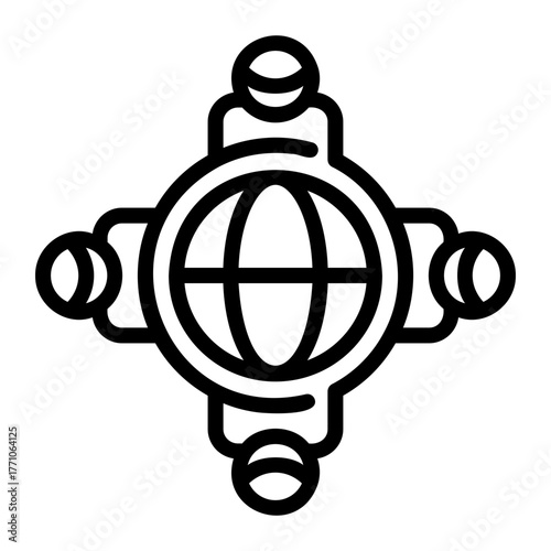 humanitarian Line Icon