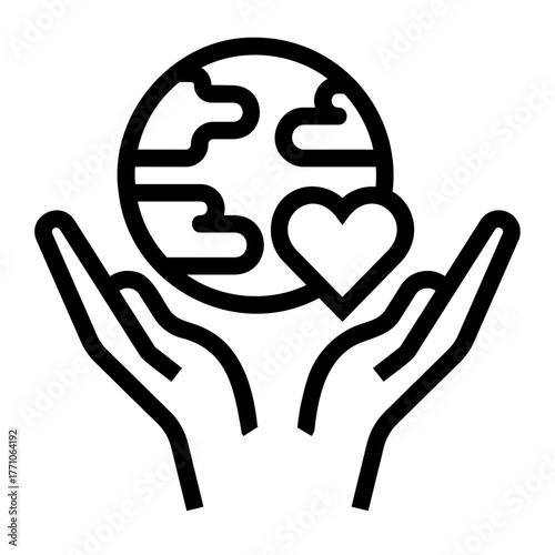 humanitarian Line Icon