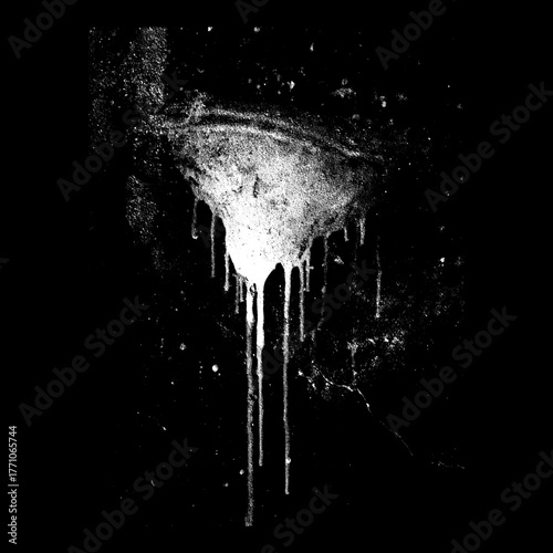 Abstract Ink Stain with Alpha Channel