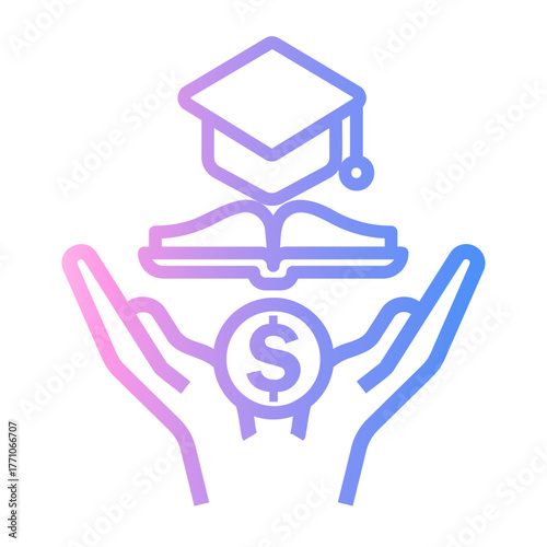 humanitarian Line Gradient Icon