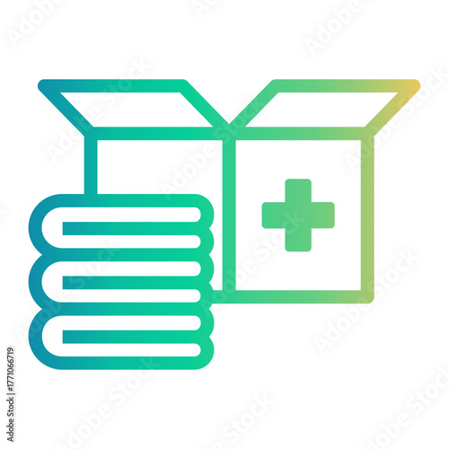 humanitarian Line Gradient Icon