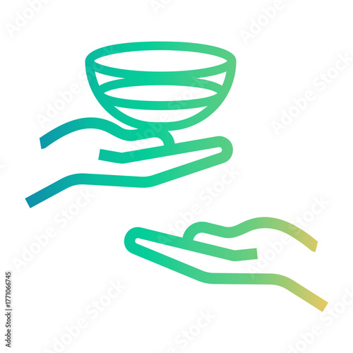 humanitarian Line Gradient Icon