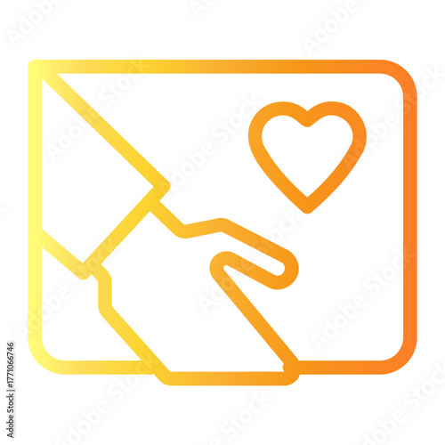 humanitarian Line Gradient Icon