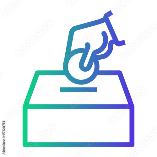 humanitarian Line Gradient Icon