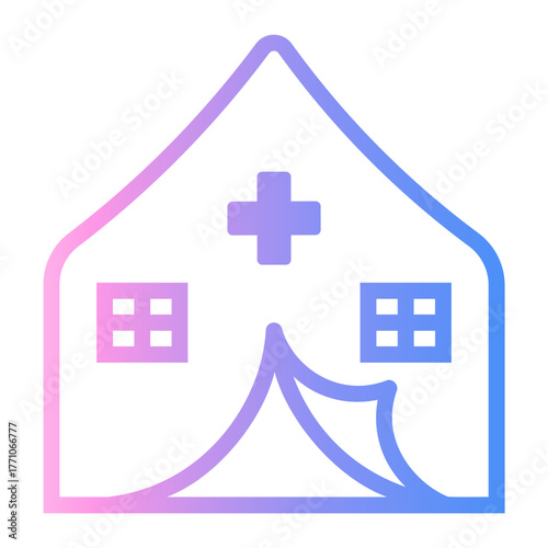 humanitarian Line Gradient Icon