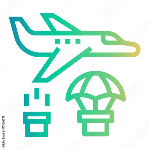 humanitarian Line Gradient Icon