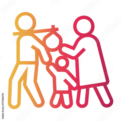 humanitarian Line Gradient Icon