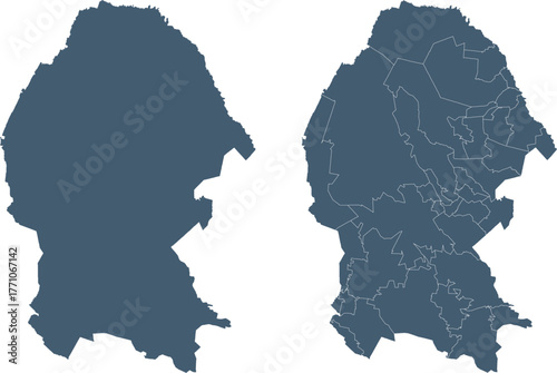 Coahuila Map Outline and Internal Divisions