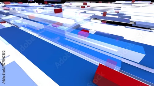 Modern news transition with clean digital lines and fast editorial motion