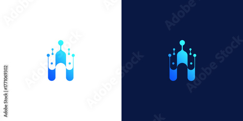 initial letter w abstract monogram logo vector design	