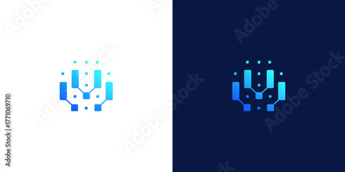initial letter w abstract monogram logo vector design	