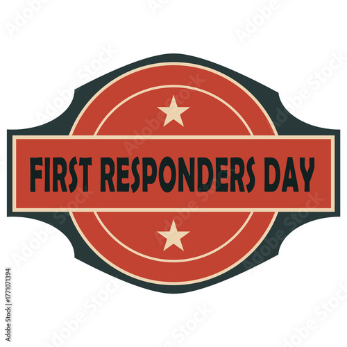First Responders Day sticker
