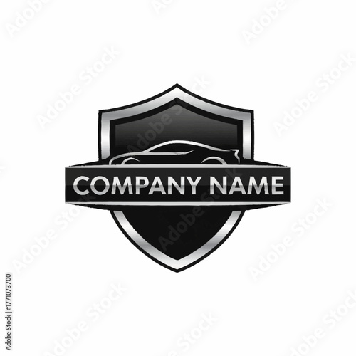 Modern Car Company Logo Shield Emblem.